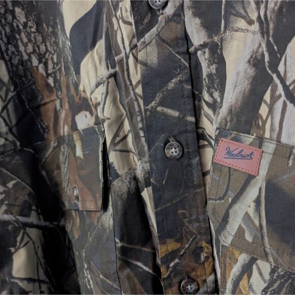 NWT Woolrich Realtree Hardwoods Camo Button Down Hunting Shirt w/ Mesh Vents 2XL - Picture 7 of 10